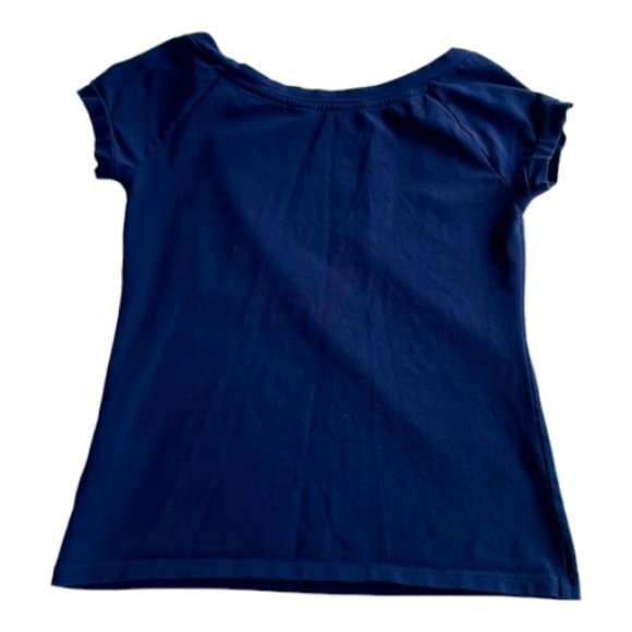 Tommy Hilfiger Women's Top, Small, Navy Blue - Picture 2 of 3